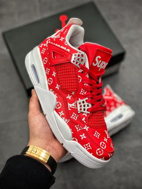 jordan 4 supreme louis vuitton|lv aj sneakers.